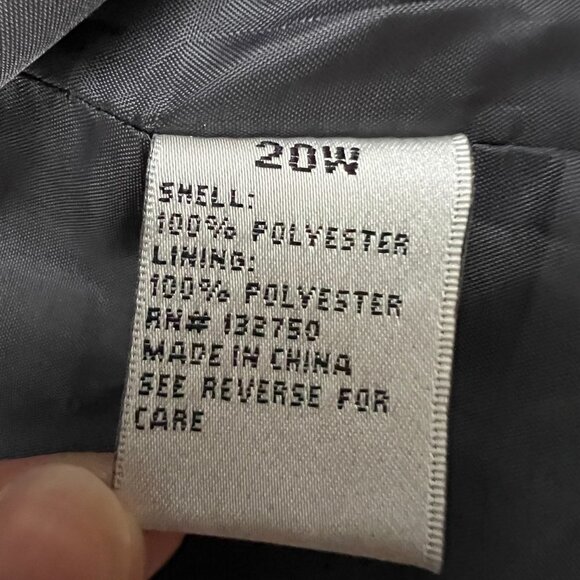 NEW Danillo 2-Piece Dress Suit Jacket Silver Brocade Size 20W - Picture 8 of 16